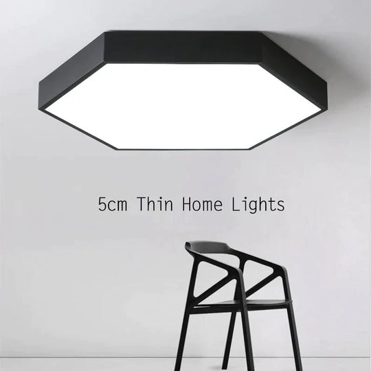 Luminaires Modern Led Ceiling Light For Living Room Bedroom Black&amp;White Simple Mounted Home Lamps