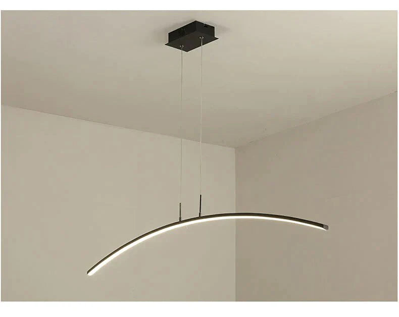 120Cm Black&amp;White Modern Led Pendant Light For Dining Room Kitchen Living Luminaires Home Ceiling