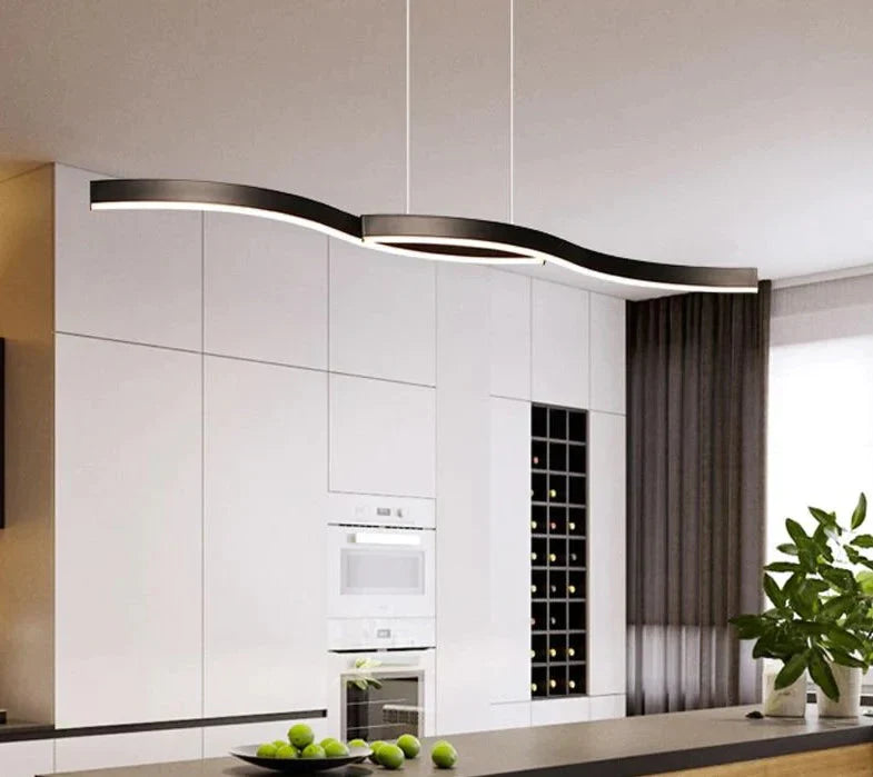Acrylic Modern Led Pedant Light Hanging Lamp 120Cm 100Cm New Pendant For Dining Room Kitchen Office