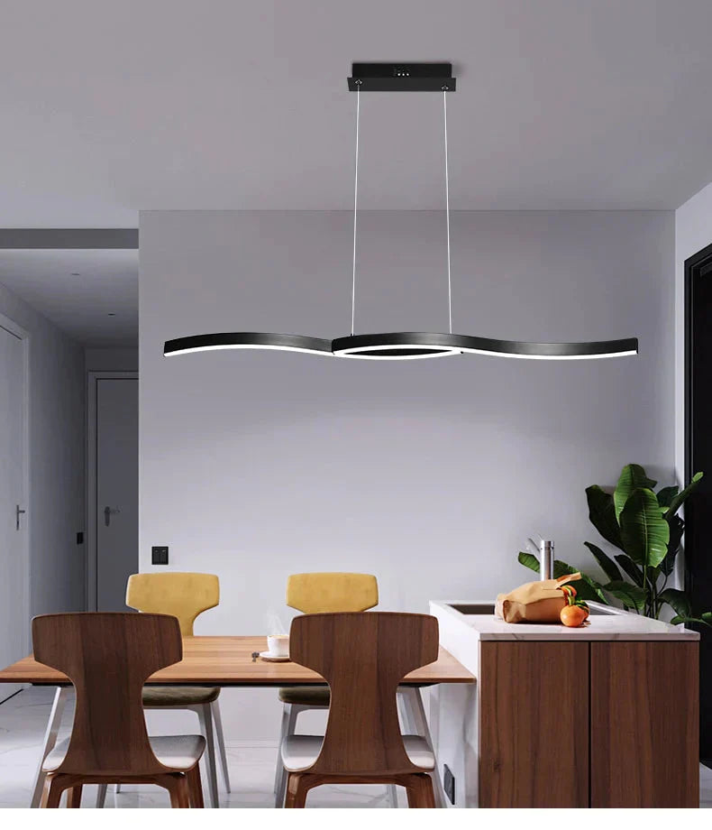 Acrylic Modern Led Pedant Light Hanging Lamp 120Cm 100Cm New Pendant For Dining Room Kitchen Office