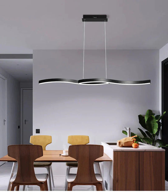 Acrylic Modern Led Pedant Light Hanging Lamp 120Cm 100Cm New Pendant For Dining Room Kitchen Office