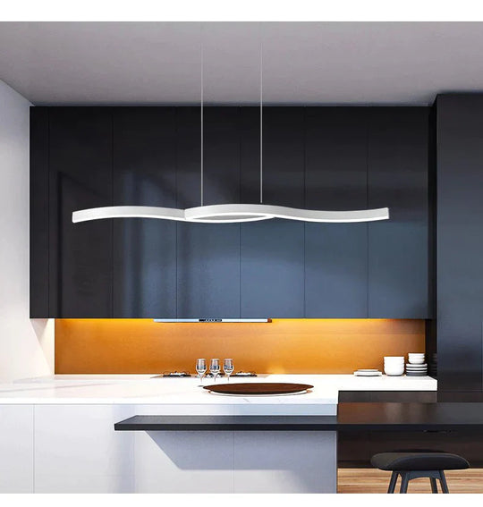 Acrylic Modern Led Pedant Light Hanging Lamp 120Cm 100Cm New Pendant For Dining Room Kitchen Office
