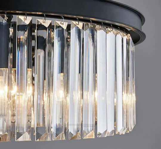 Modern Crystal Pendant Lights Industrial Retro Home Lamp For Living Room Kids Bedroom Dining Table