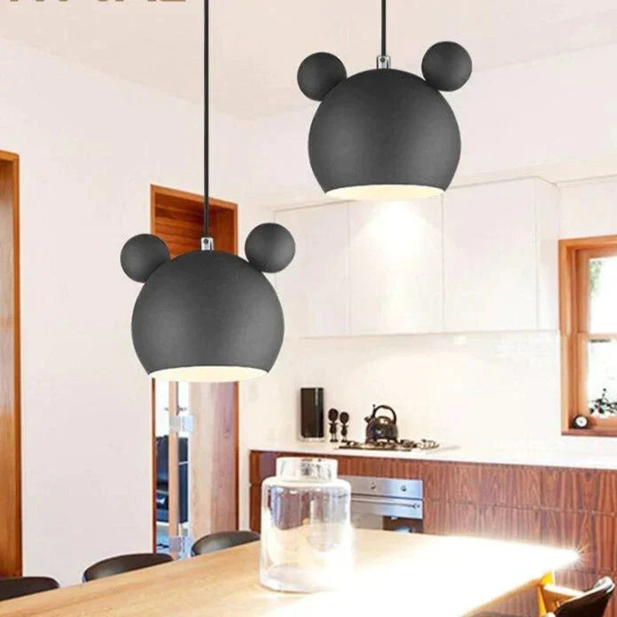 Pendant Lights Nordic Macaron Wrought Iron Personality Cute Lighting Cartoon Corridor Bedroom