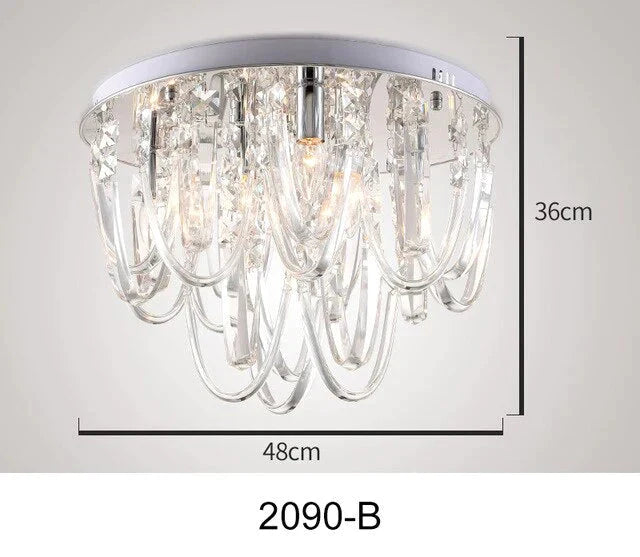 Luxury Led Crystal Pendant Lights Hanging Design Lighting For Kitchen Bedroom Hall Lamparas