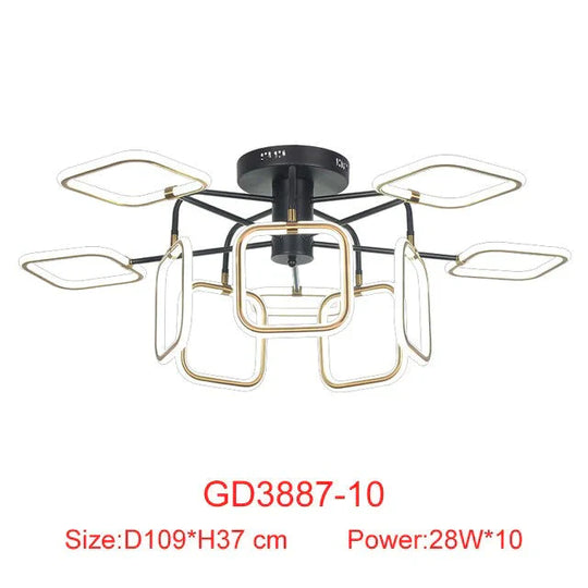 Nordic Pendant Lights Creative Led Aluminum Gold Lamp For Kids Room Living Bar Restaurant Retro