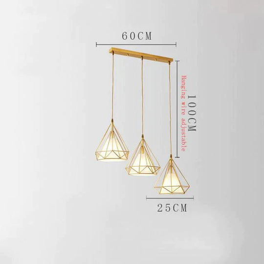 Retro Loft Industrial Led Pendant Lights Copper Hanging For Kitchen Living Room Bedroom Aisle