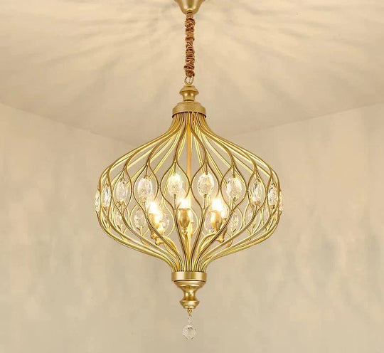 Nordic Crystal Pendant Lights Black Dining Table Lamp Hanging Light For Kitchen Living Room Bedroom