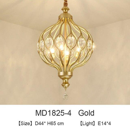 Nordic Crystal Pendant Lights Black Dining Table Lamp Hanging Light For Kitchen Living Room Bedroom