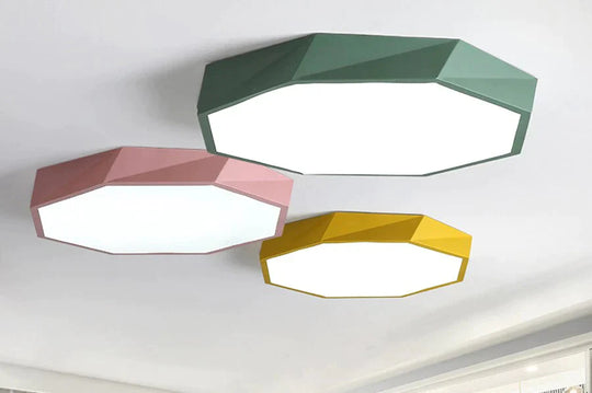 Led Ceiling Light Colorful Macarons Indoor For Living Room Bedroom Luminaria Teto Aisle High 6Cm