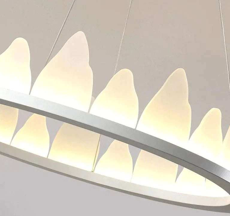 White New Design Round Pendant Lights 36W For Living Room Dining Aluminum Lamp Body Fixtures Deco