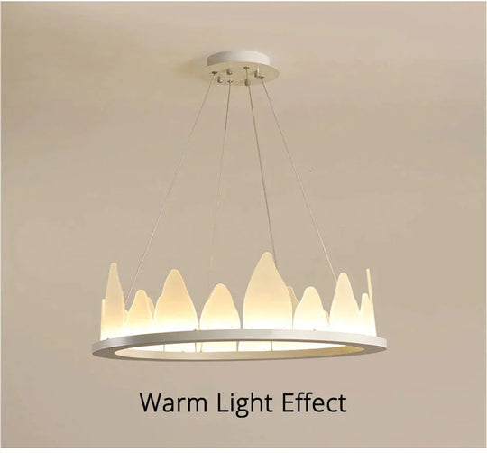 White New Design Round Pendant Lights 36W For Living Room Dining Aluminum Lamp Body Fixtures Deco
