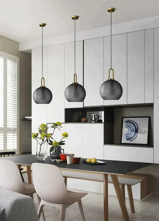 Nordic Modern Simple Glass Ball Led E27 Pendant Lights Interior Lighting Lamps Restaurant Bedroom