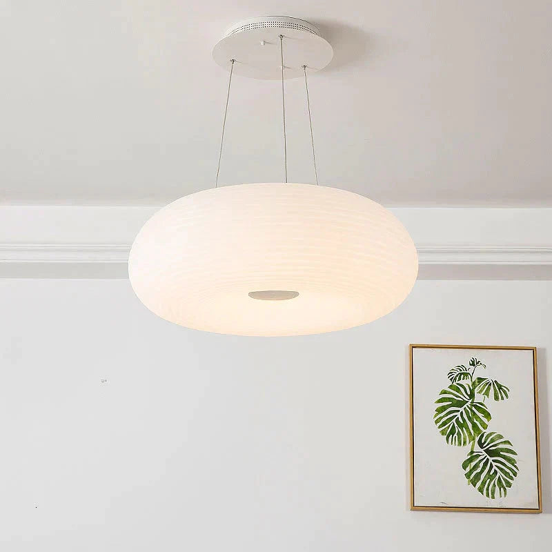 Nordic Pendant Lamp Round Simple Modern Led Acrylic Three - Color Dimming Lamps Living Room Hotel