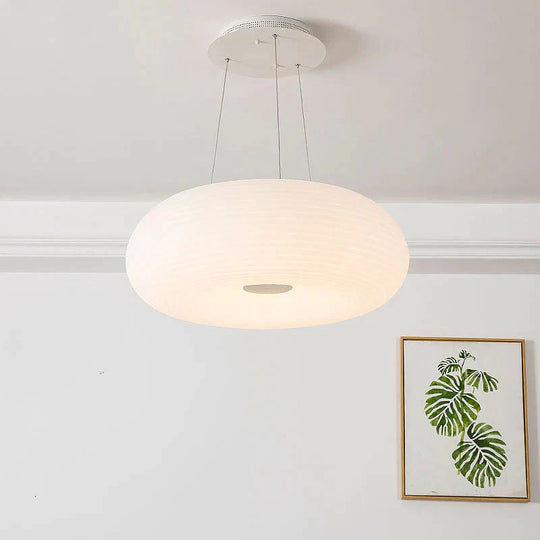 Nordic Pendant Lamp Round Simple Modern Led Acrylic Three - Color Dimming Lamps Living Room Hotel