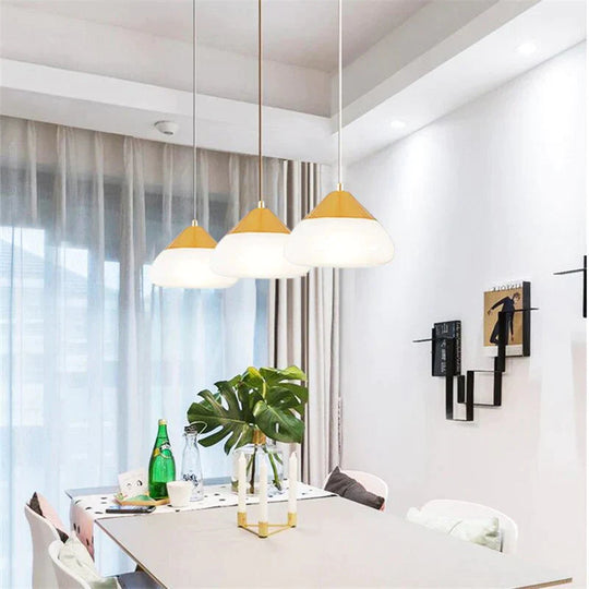 Nordic Postmodern Minimalist Glass Pendant Lights E27 Led Lamps For Living Room Kitchen Bedroom