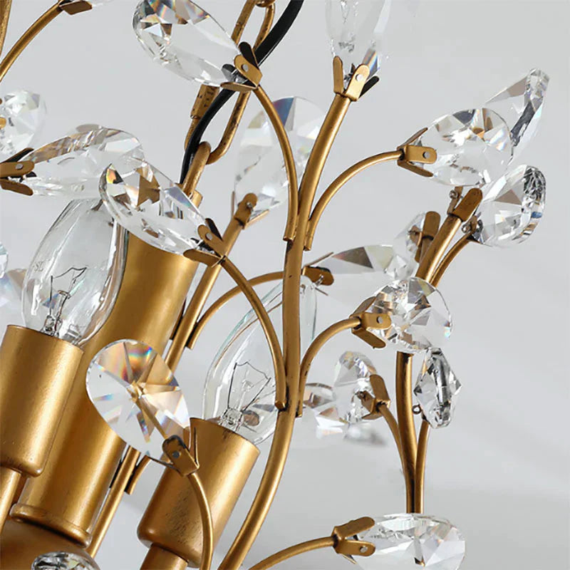 American Luxurious Crystal Chandelier E14 Led For Restaurant Lighting Modern Home Decor Fixtures