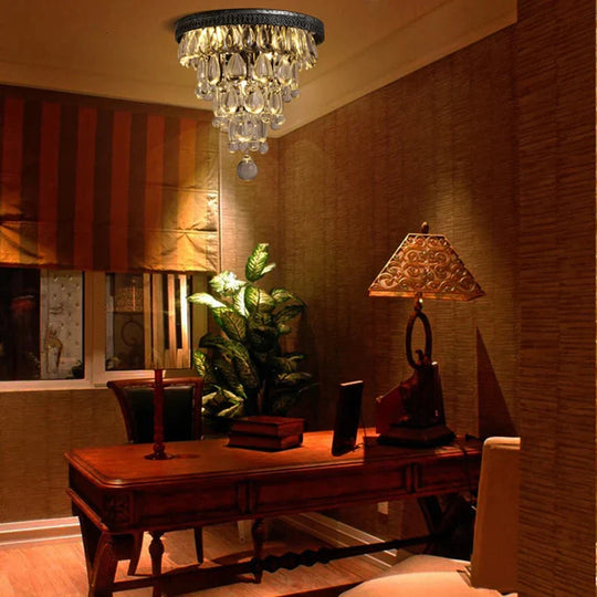 Modern Loft Industrial Vintage Retro Crystal Ceiling Lights E14 Plafonnier Led Lamp Fixture