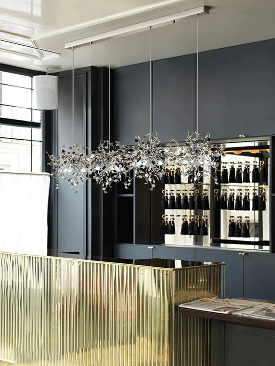 Modern Pendant Lights Stainless Steel Shade Dining Room Lamp Led Luminaire Suspendu Restaurant