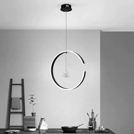 Minimalist Round Pendant Lamps Dining Modern Led Lights Bedroom Dressing Table Small Lamp With