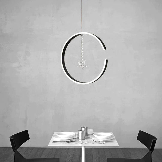 Minimalist Round Pendant Lamps Dining Modern Led Lights Bedroom Dressing Table Small Lamp With