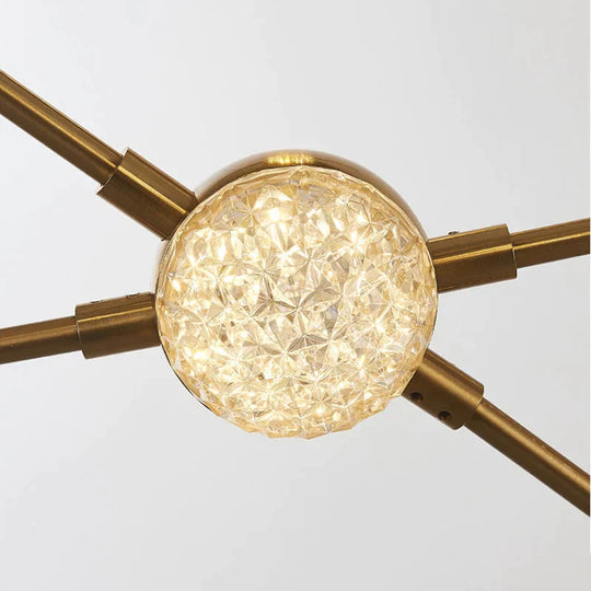 Gold Simple Led Pendant Light Living Room White Neutral Cool Hanging Lamp Modern Kitchen Fixture