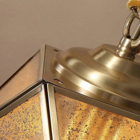 Copper Pendant Lights Dining Retro Glass Lamp Kitchen Modern Lustre Salon Fixtures Loft Lighting