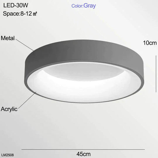 Led Ceiling Light Bedroom Modern Panel Lamp Lighting Fixture Living Room Kitchen Surface Mount