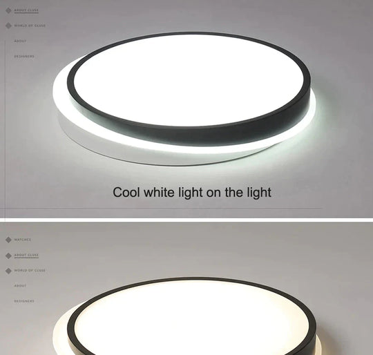Modern Bedroom Ceiling Lights White And Black Boby Color For 8 - 15Square Meters Lamps Luminaria
