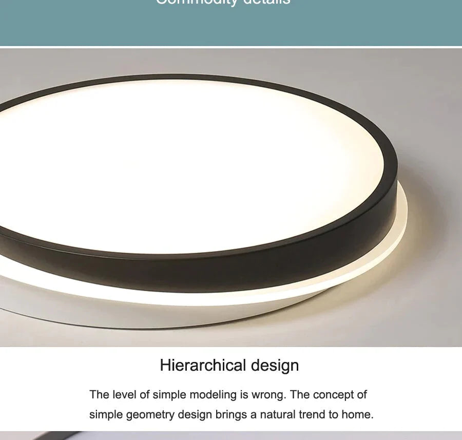 Modern Bedroom Ceiling Lights White And Black Boby Color For 8 - 15Square Meters Lamps Luminaria