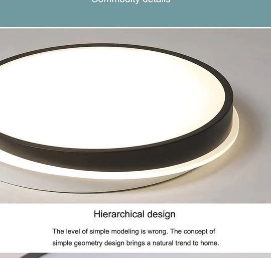 Modern Bedroom Ceiling Lights White And Black Boby Color For 8 - 15Square Meters Lamps Luminaria