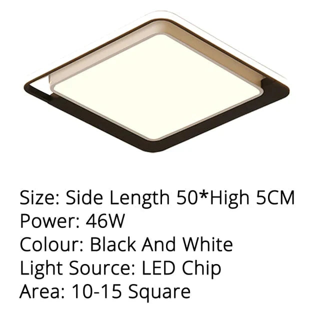 Modern Led Celling Lights Living Bedroom Dining Room Iron Body New Lampshade Lighting Lamp Lustres