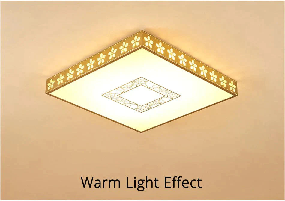 New Simple Modern Atmosphere Living Room Lamp Home Hall Headlights Led Ceiling Rectangular Lighting