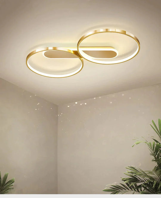 Bedroom Lamp Modern Minimalist Master Ceiling Nordic Light Luxury Gold Led Living Room Study Home