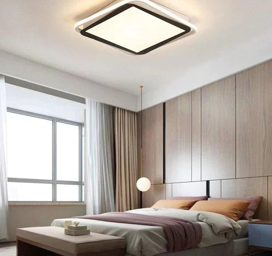 Remote Control Lights Ceiling Led White Frame For Home Lighting Living Room 50W 40W Lampara Techo