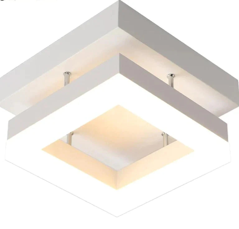 Ceiling Light Modern Led Corridor Lamp For Bathroom Living Room Round Square Iron Lighting