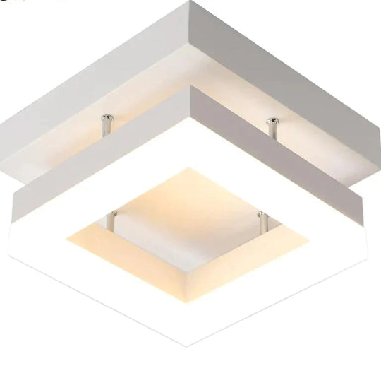 Ceiling Light Modern Led Corridor Lamp For Bathroom Living Room Round Square Iron Lighting