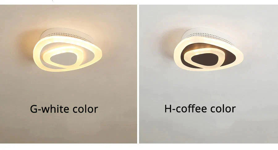 Ceiling Light Modern Led Corridor Lamp For Bathroom Living Room Round Square Iron Lighting