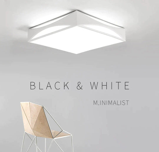 Modern Black White Design Ceiling Light For Home Led Lamps High Quality Lamp Living Room Bedroom