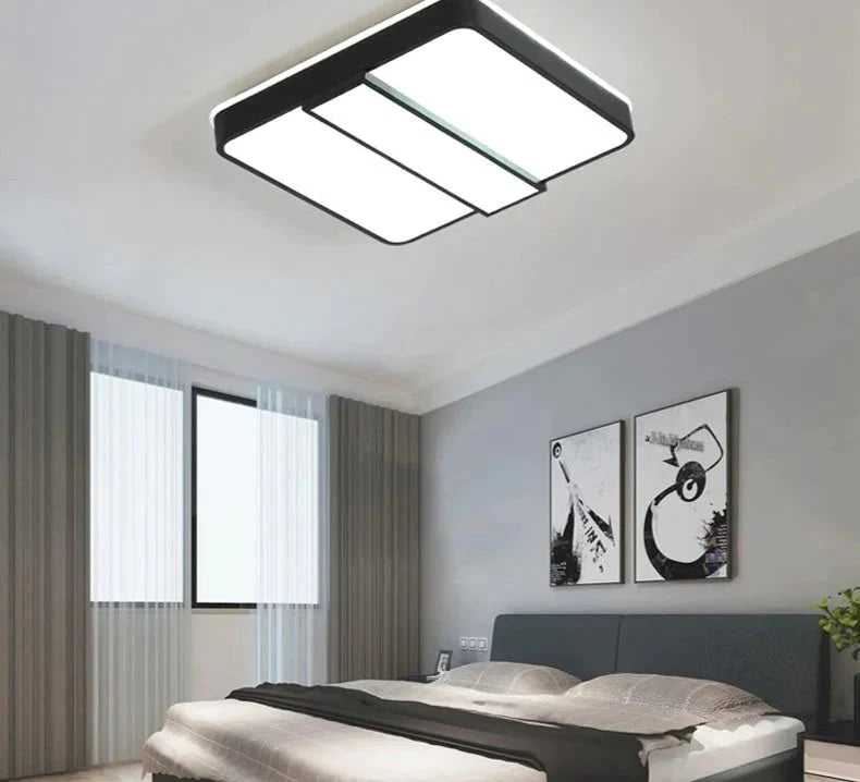 Black White Ceiling Lights Modern Lampshade High Quality Lamp For Living Room Bedroom Lamparas De