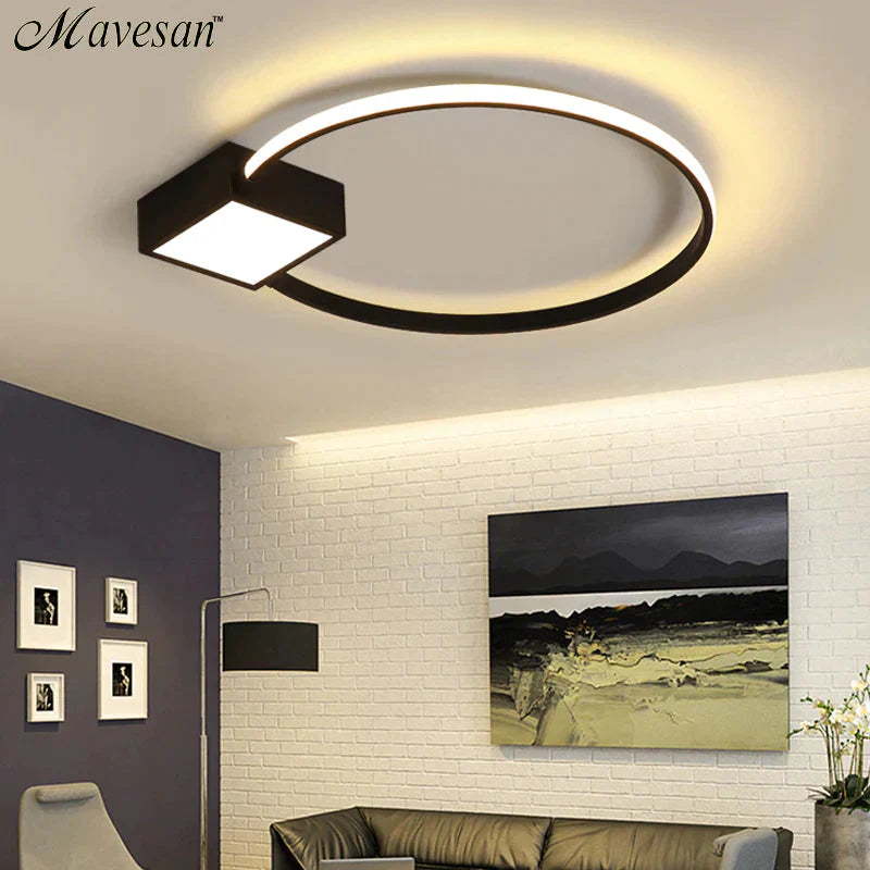 Bedroom Ceiling Lights For Living Room House Light Plafondlamp Led 25W 30W 36W White Back Frame
