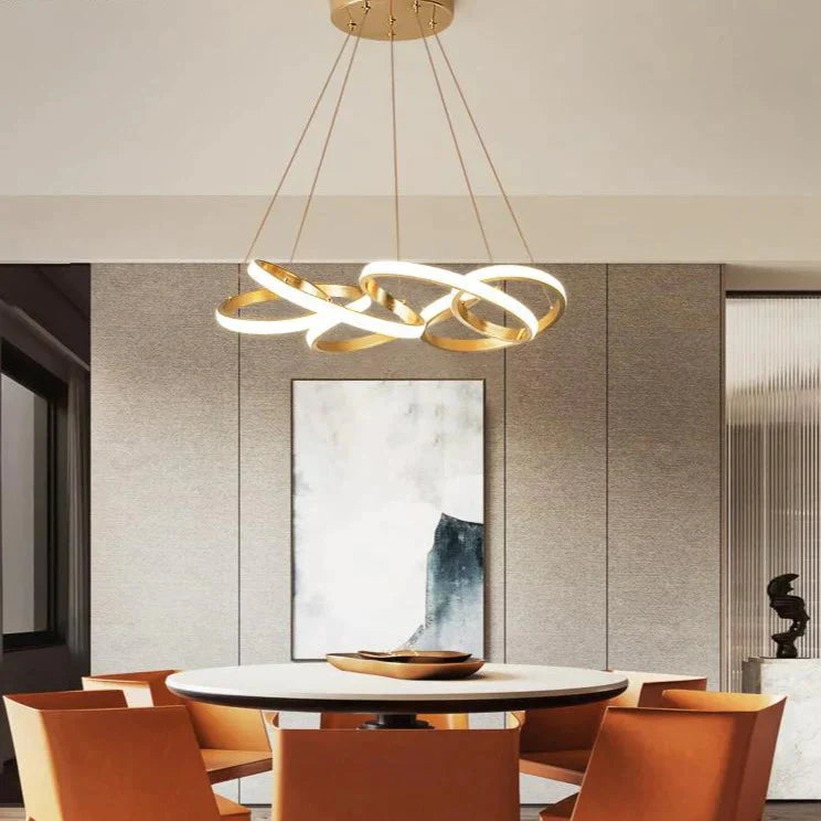 Modern Led Pendant Lights Glod Color For Living Room Dining Kitchen Bar Home Lighting Decoration