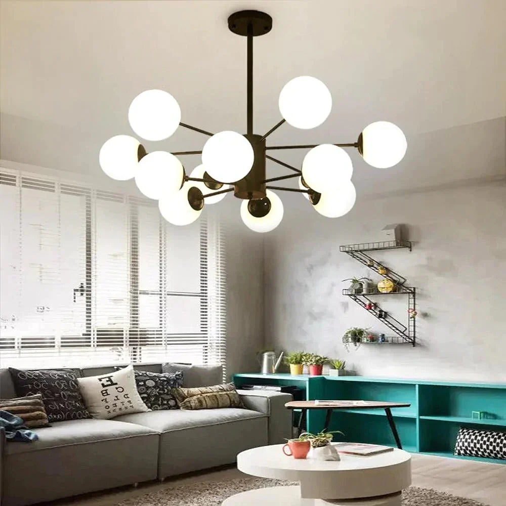 Vintage Bubble Glass Ball Pendant Lights E27 Led Bulbs Modo Lamps For Living Room Indoor Home