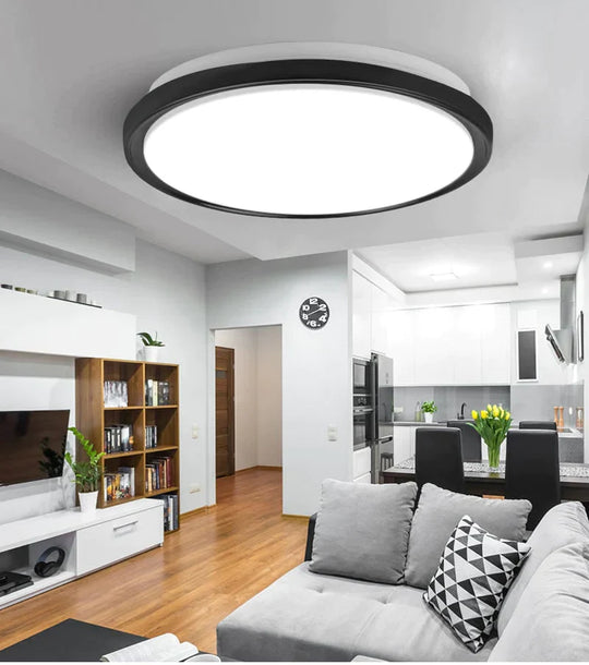 Led Ceiling Lights Modern Leds Lamp Light Fixtures Round Panel Lamps 12W 24W For Living Room Kitchen
