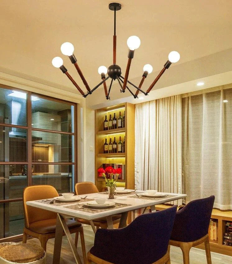Pendant Lights Industrial Hanging Spider Light Modern Lamp Adjustable Nordic Retro Living Room Loft
