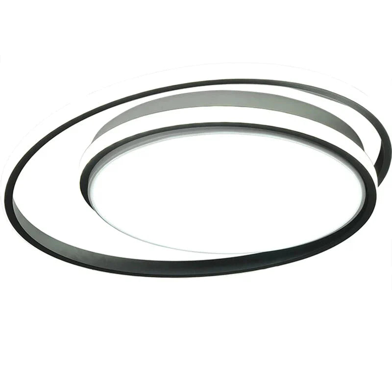 Round Modern Led Ceiling Lights For Living Room Bedroom Fixture Remote Controller + Dimmable White