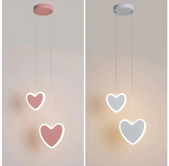 Creative Cute Heart - Shaped Led Pendant Lights Net Red Shop/Aisle/Bedside Children’s Lamp