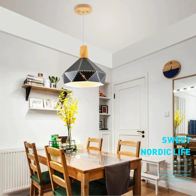 Creative Nordic Postmodern Minimalist Cafe Restaurant Bar Personality Wrought Iron Hollow Solid