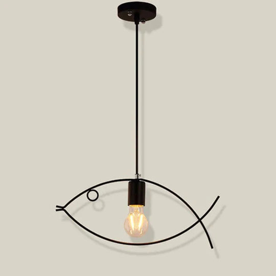 Nordic Minimalist Retro Clothing Store Creative Personality Small Fish Chandelier Bar Restaurant