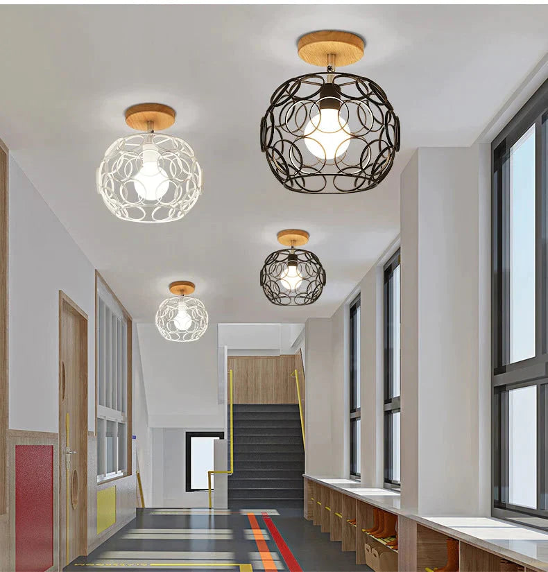 Creative Crystal Minimalist Ceiling Light Single Wall Lamp Bedroom European Iron Crystal Decor